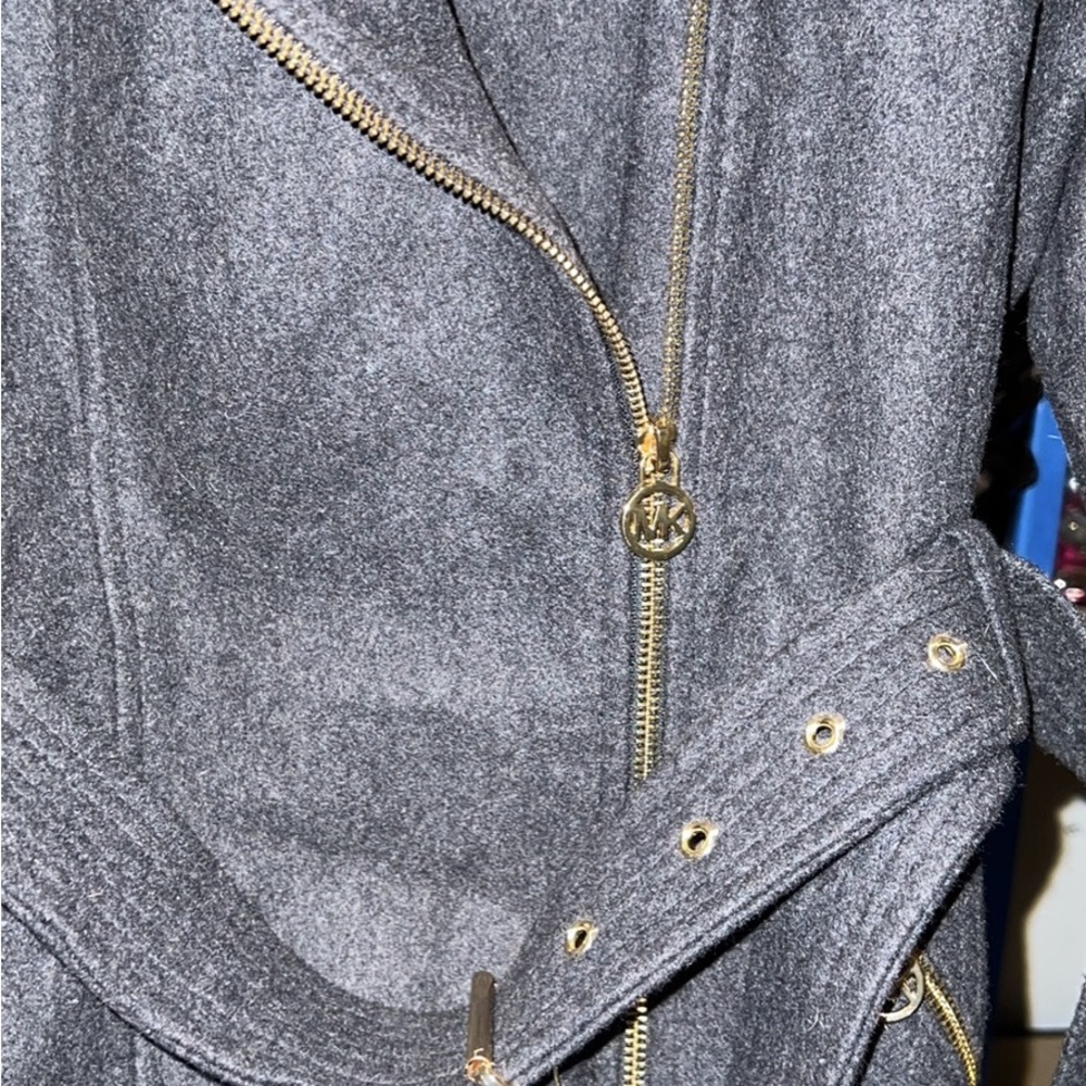 Dark grey Michael Kors wool coat.